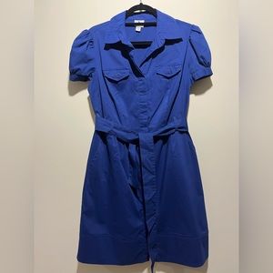 Worthington button down dress with pockets.